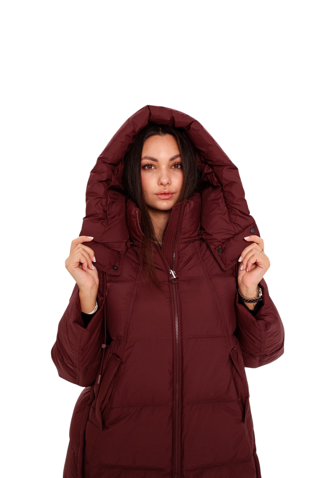Burgundy Crush Insulated Bio-Down Coat