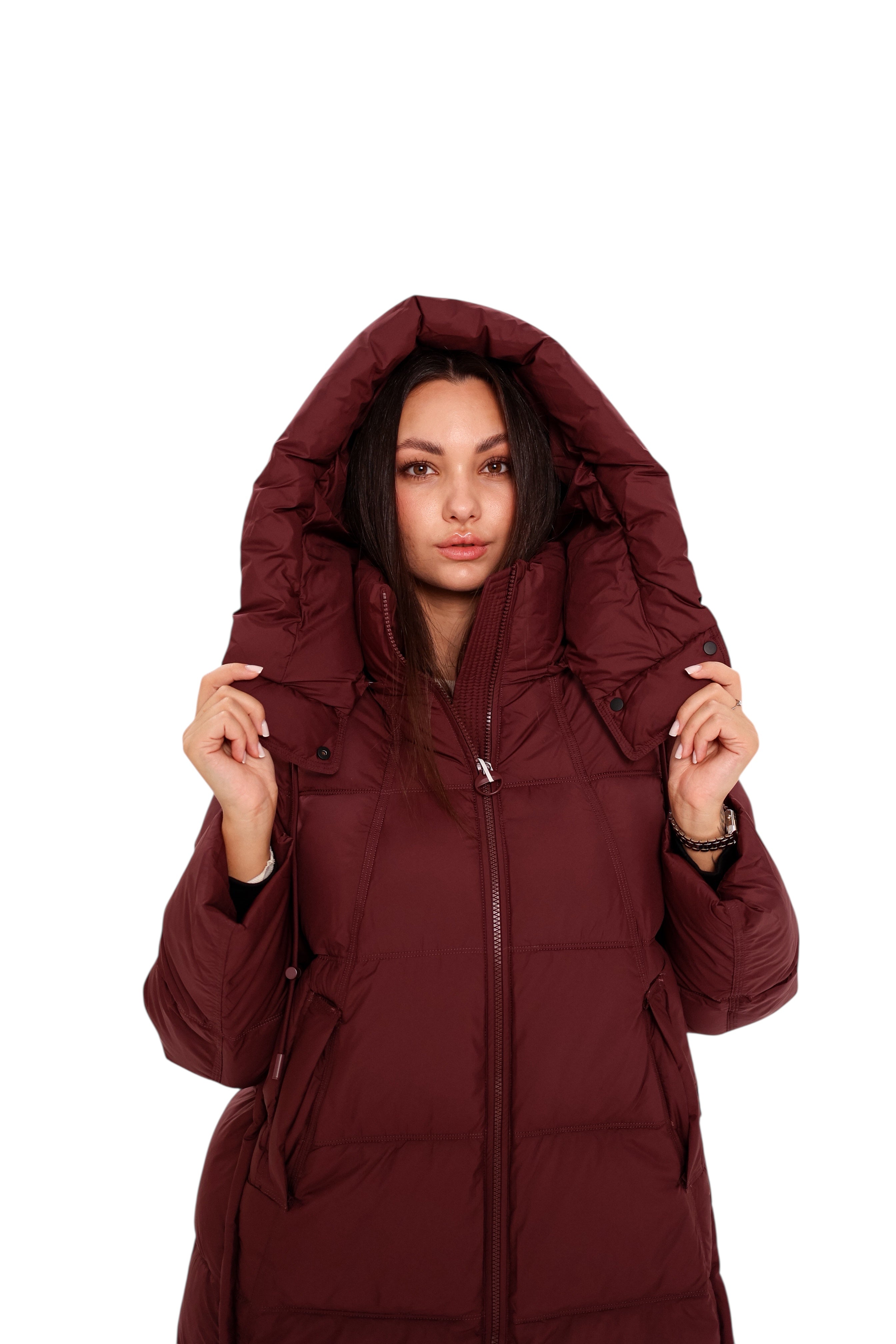 Burgundy Crush Insulated Bio-Down Coat