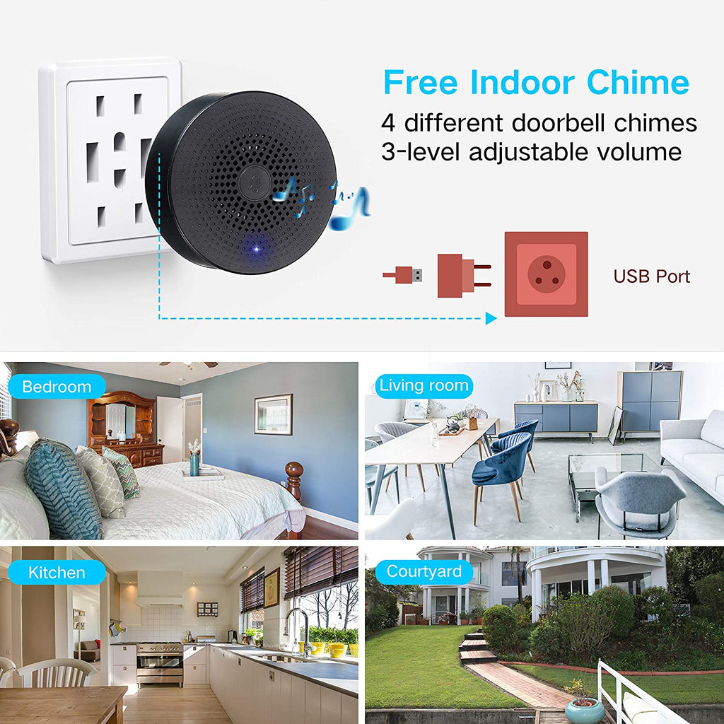 IN STOCK! Silarius SIL-DOORBELL2MPBSDB 2MP, WiFi Battery Powered Smart Doorbell Camera + Chime (Outdoor IP65), Cloudedge app , includes 32GB MicroSD card ***DISCONTINUED***