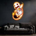 Charmander Pokemon LED Neon Light Sign - Handmade Gaming Wall Art