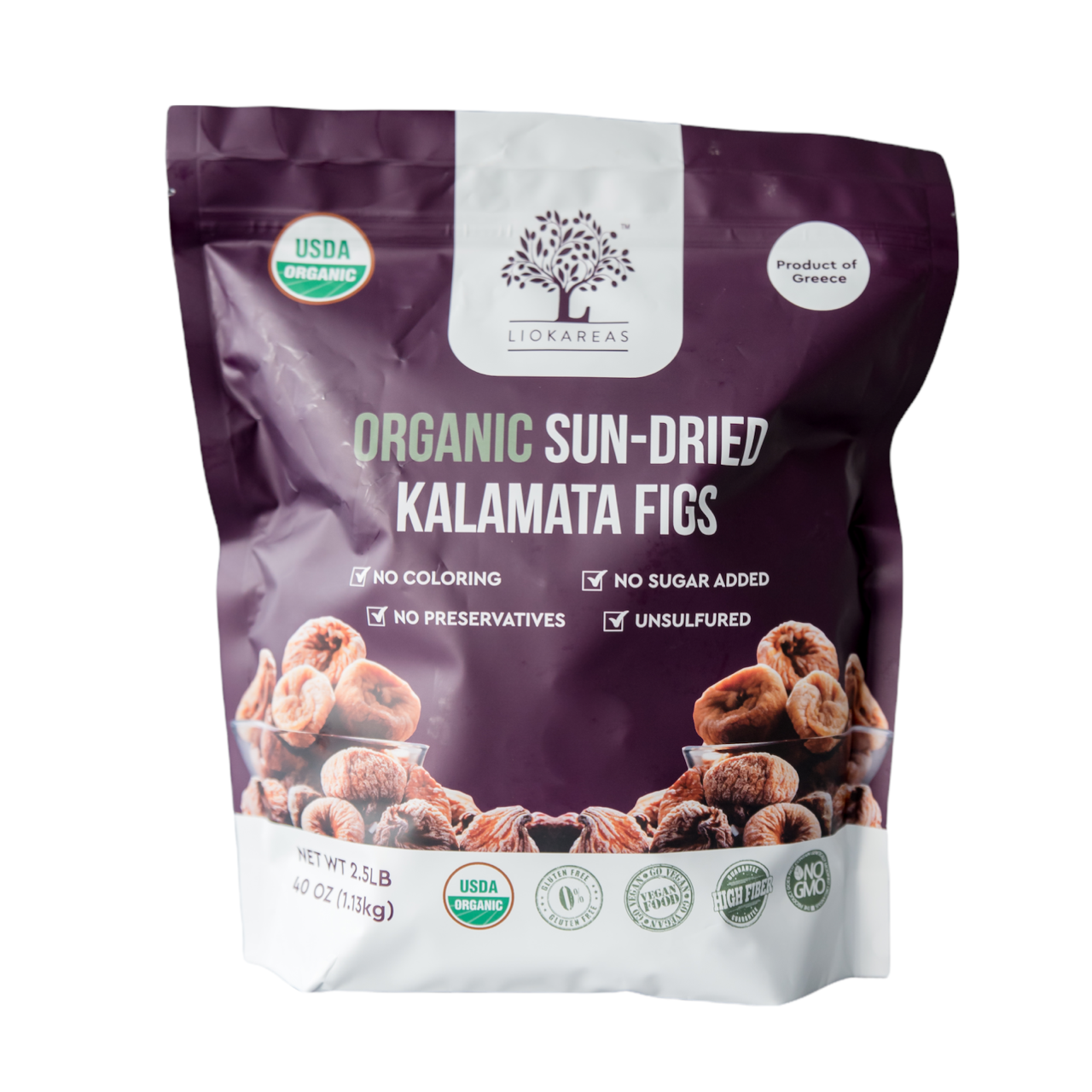 Liokareas Organic Sun-Dried Kalamata Figs