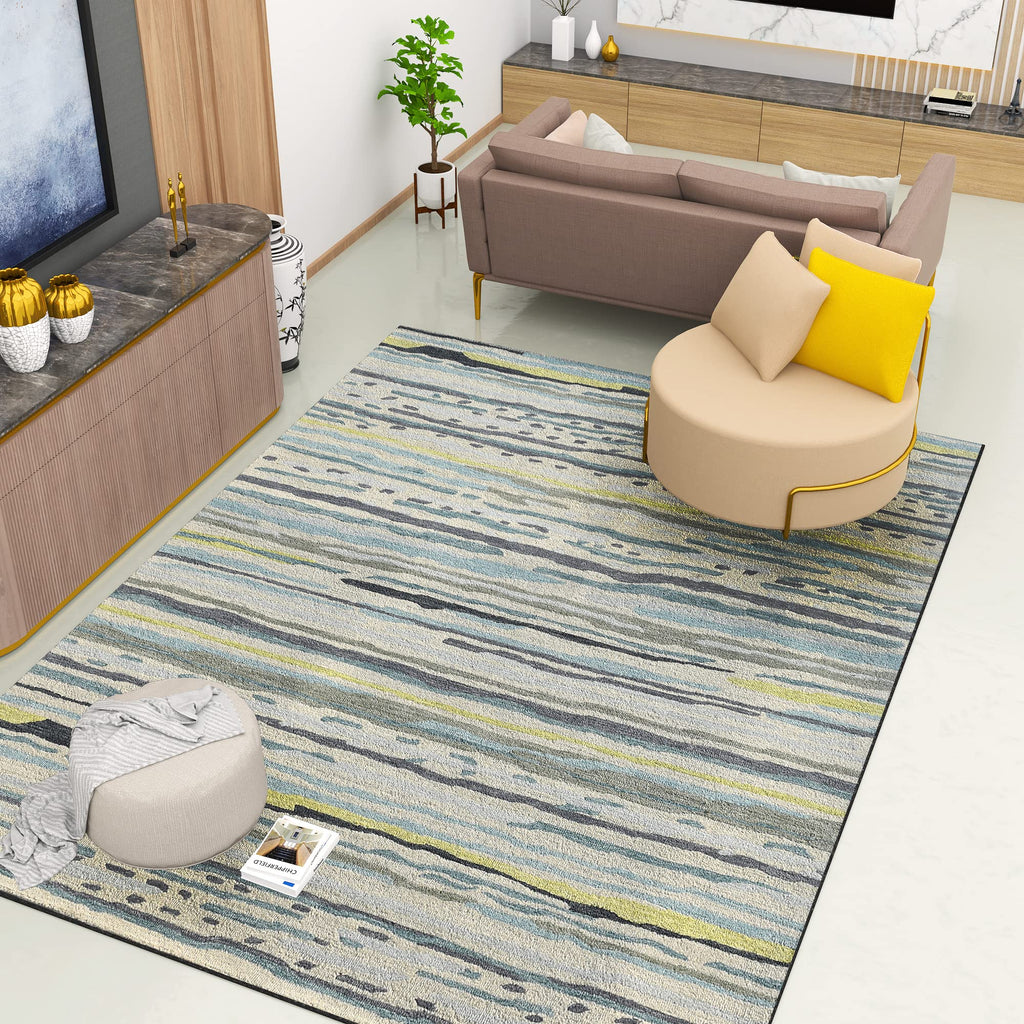 Premium Hand-Tufted Rug Made of 100% Wool  - Winter Coast - 9x12 Feet