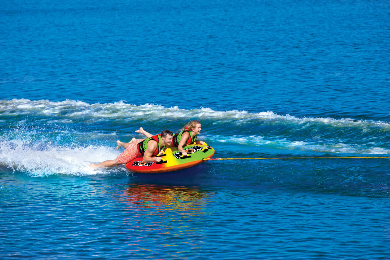 WOW Sports Uto Galaxy 1-2 Person Towable Water Tube For Pool and Lake (18-1080)