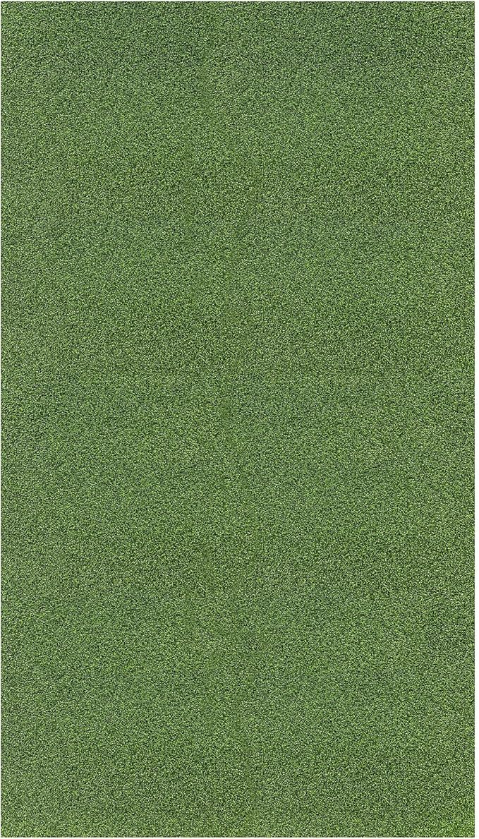 Ottomanson Artificial Turf Golf Hitting Mat 6'6" x 8' Indoor/Outdoor Waterproof Synthetic Fake Grass for Putting Practice Baseball Football Sports Gym Backyard, Custom Size 2' up to 30'
