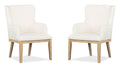 Somerset - Dining Arm Chair With Upholstered Seat & Back (Set of 2) - Butternut and Omari Natural