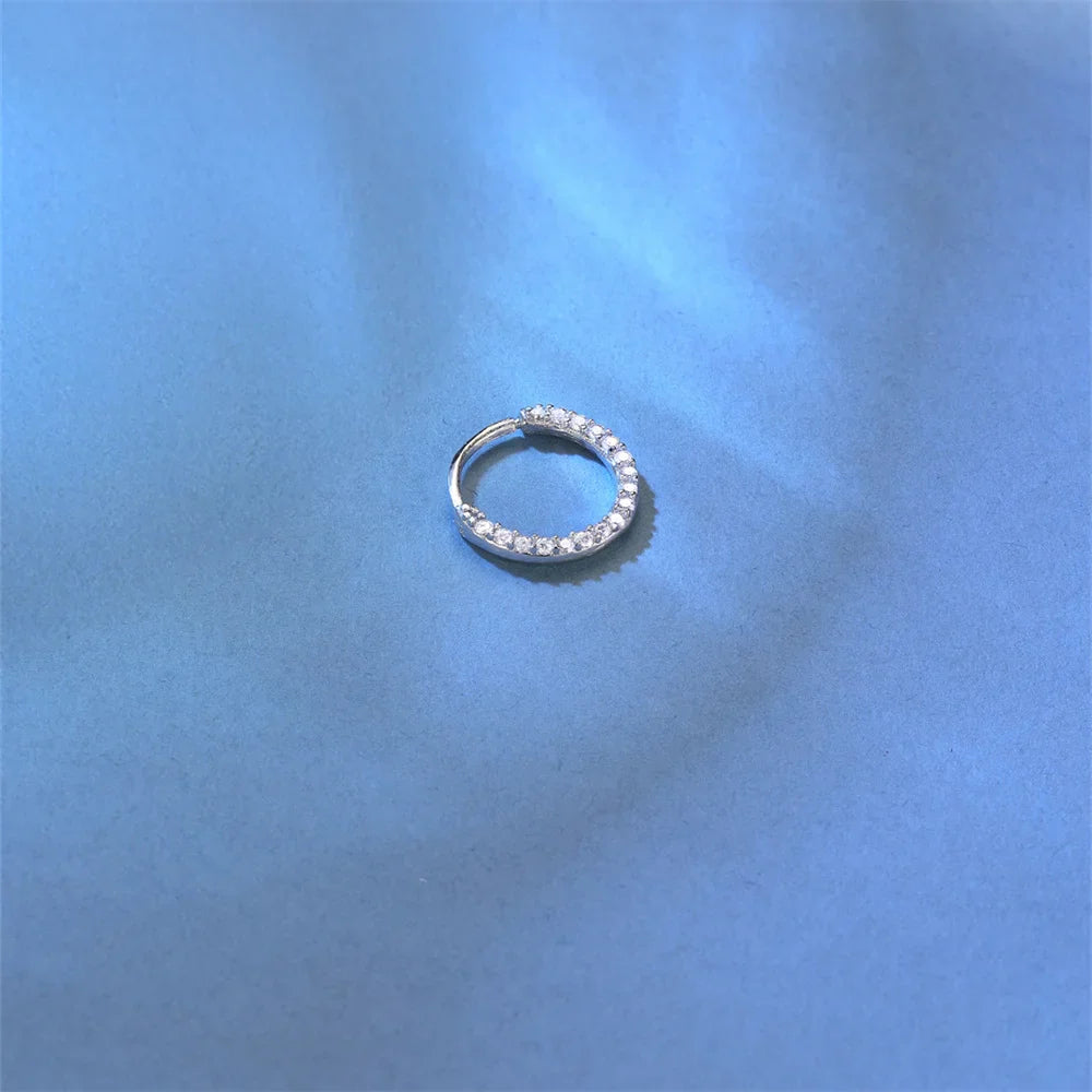 925 Sterling Silver Moissanite Stud Earrings Screw Back Four Claw Small Classic Fashion Jewelry