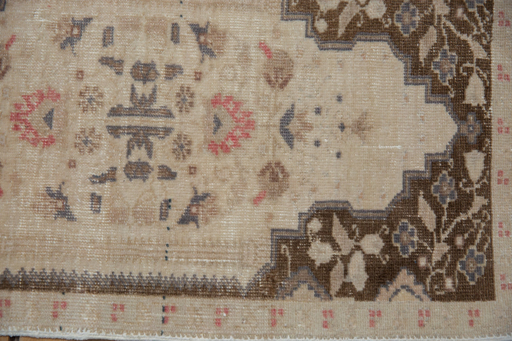 1.5x3 Vintage Distressed Oushak Rug Mat