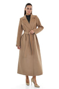 Aria Cashmere Blend Coat in Camel