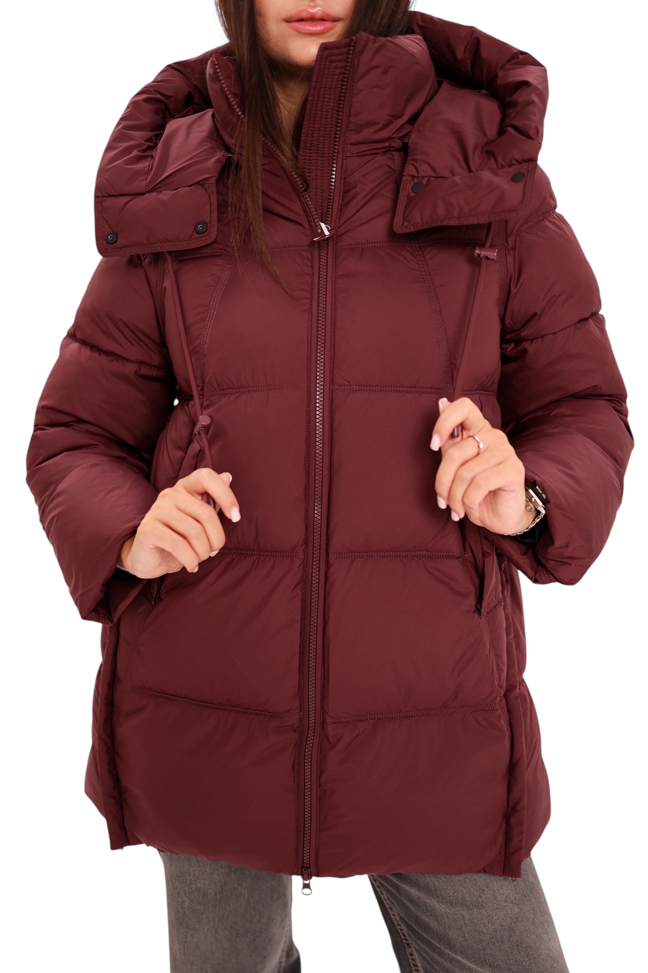Burgundy Crush Insulated Bio-Down Coat