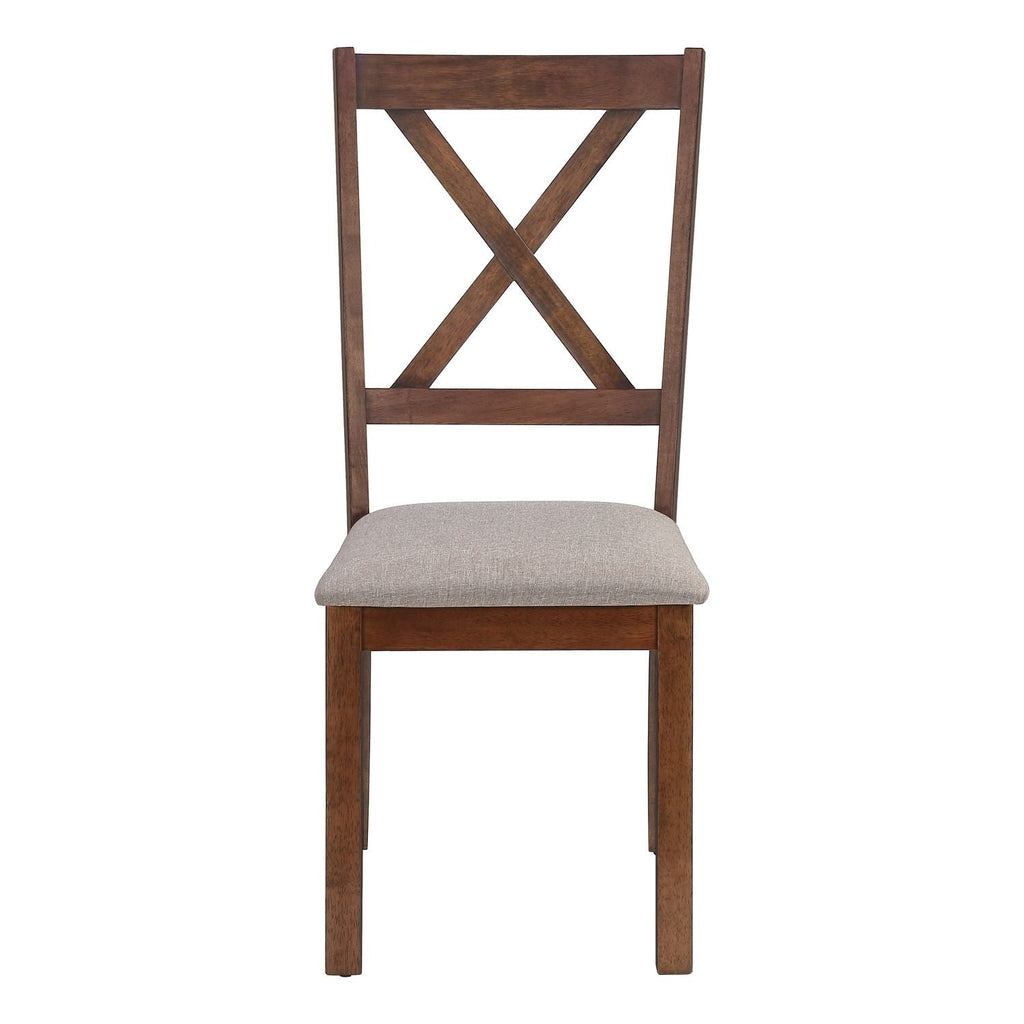 Dining Chair Side, Upholstered For Dining Room, Transitional (Set of 2)