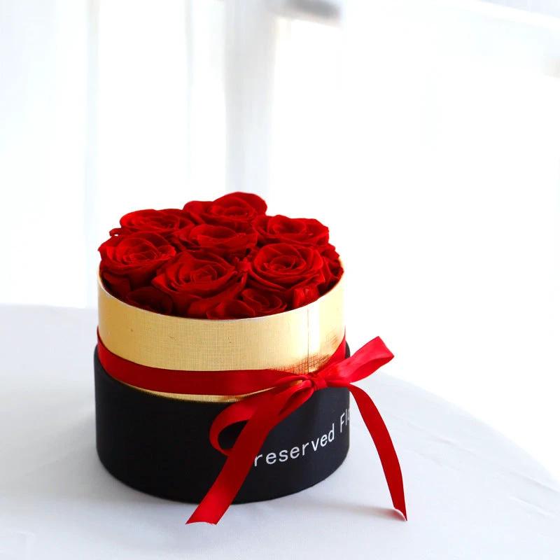 Mandotos Preserved Real Roses In A Box Set Eternal Gift For Valentines Day Romantic Flowers
