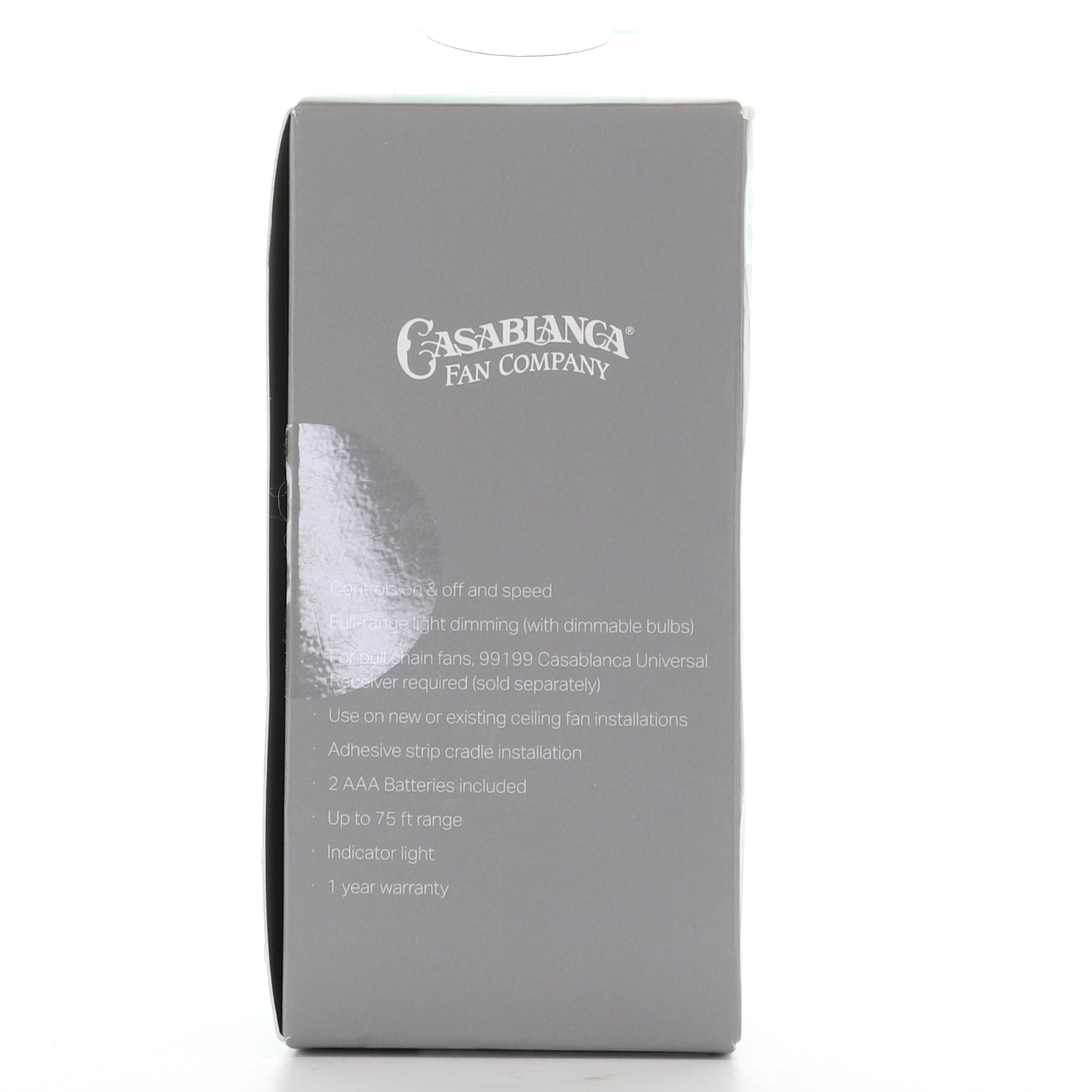 Substitute for Casablanca 99198 / IN2TX50 4-Speed Ceiling Fan Remote Control - K6266-08 [63T-AC83T-KIT]