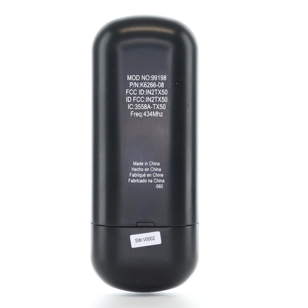 Substitute for Casablanca 99198 / IN2TX50 4-Speed Ceiling Fan Remote Control - K6266-08 [63T-AC83T-KIT]