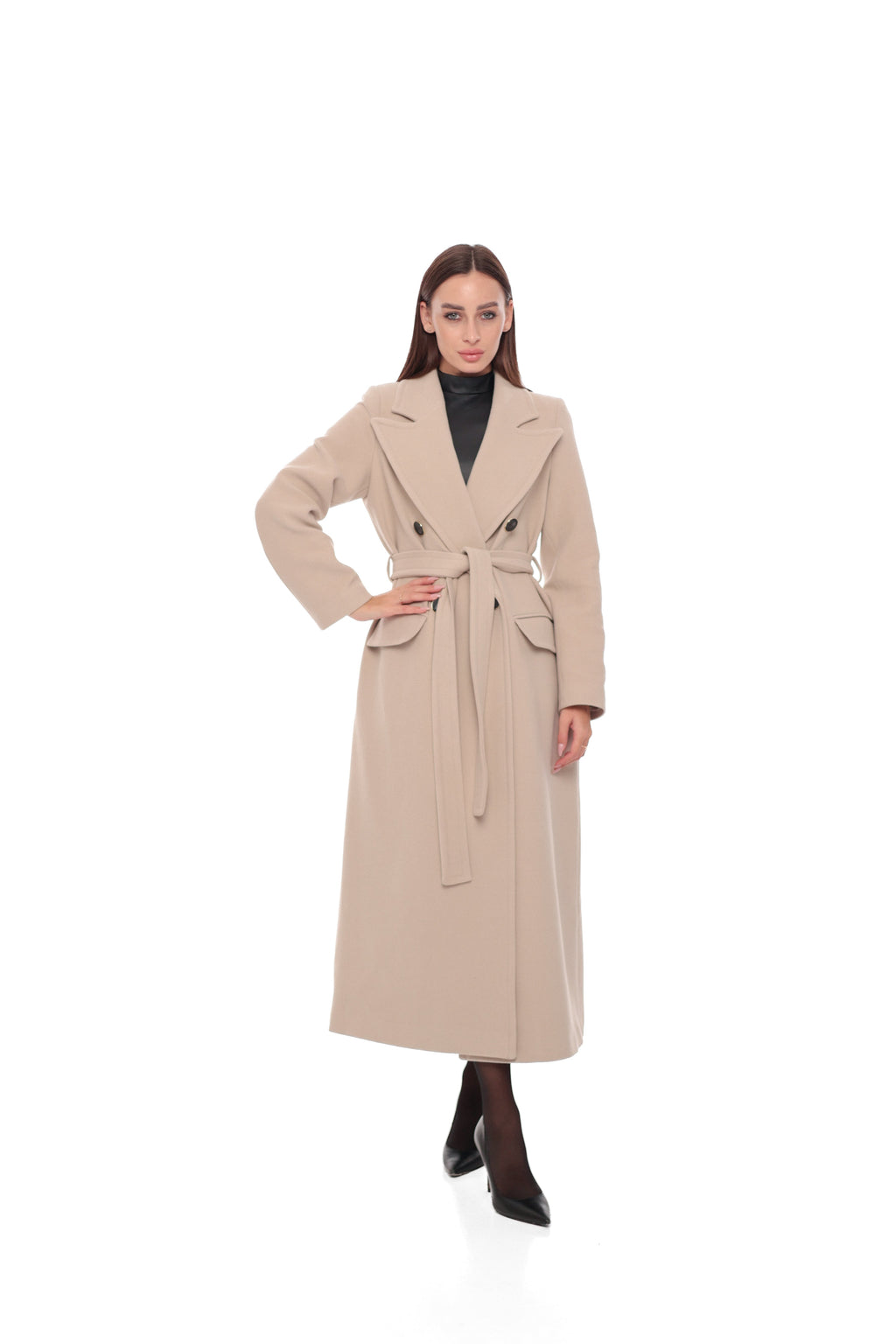 Pre-Order. Re-Stock Ships April 15, 2026. Stella Wool Blend Overcoat