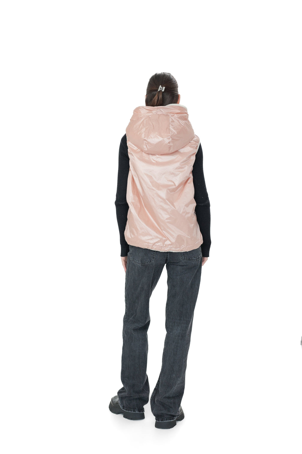 ⇆ Reversible Light Insulated Vest Powder | Ivory