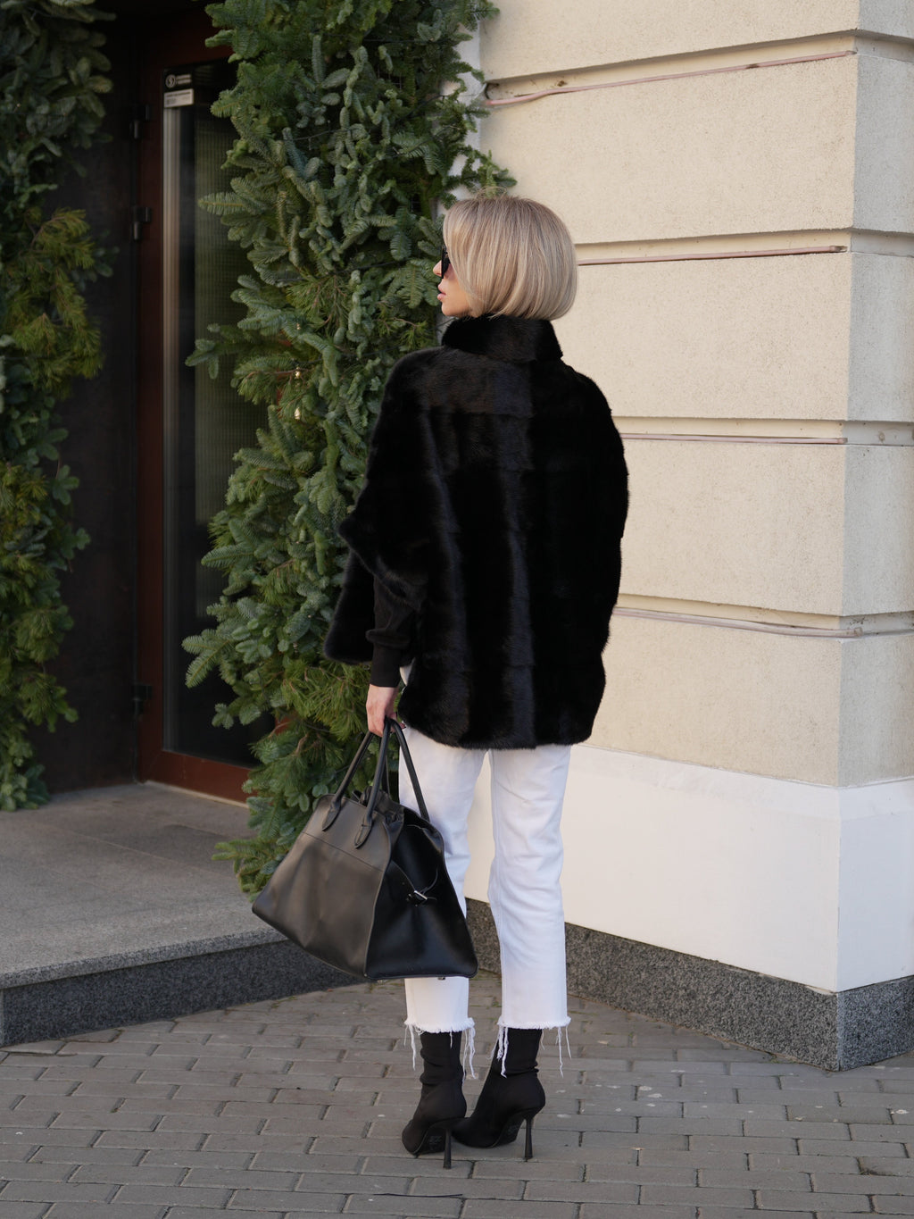 Genuine Scandinavian Mink Fur Poncho