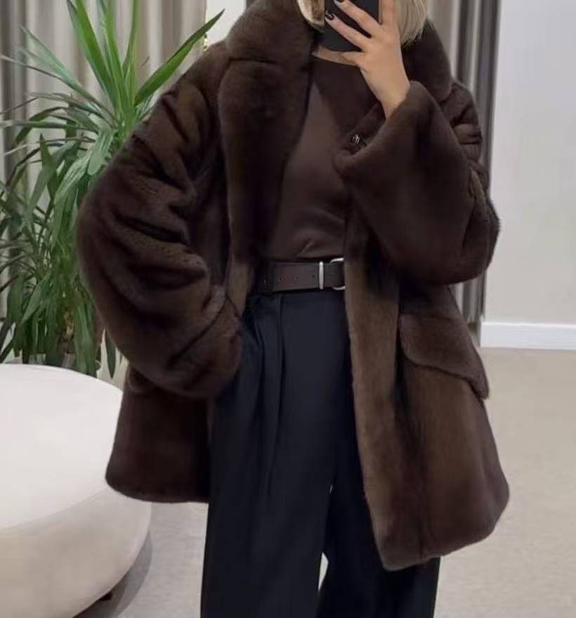 Genuine Scandinavian Mink Fur Coat