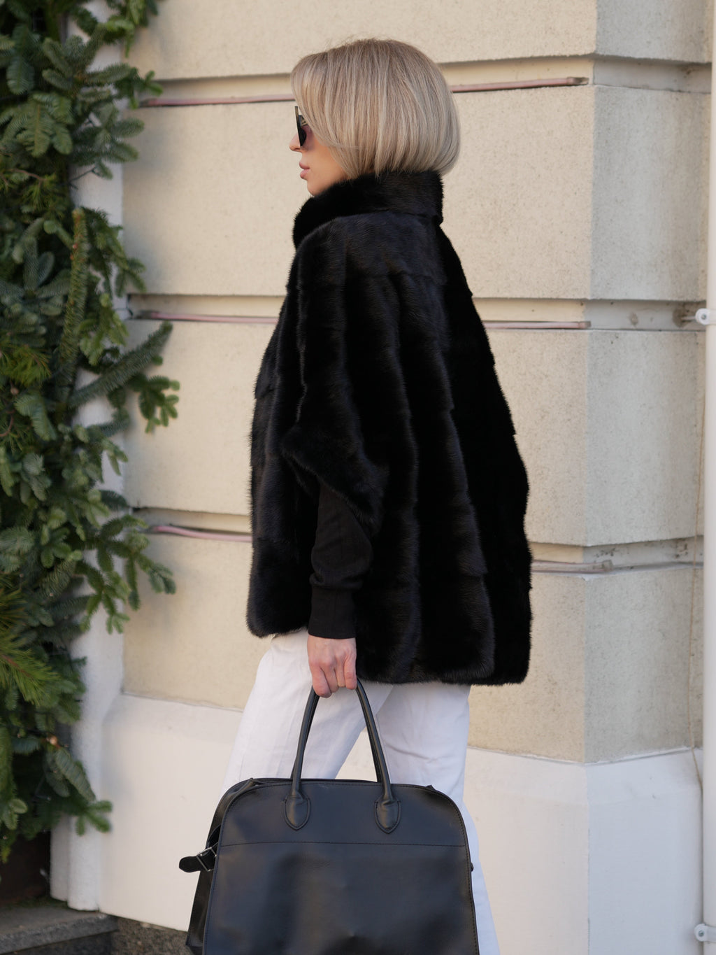 Genuine Scandinavian Mink Fur Poncho