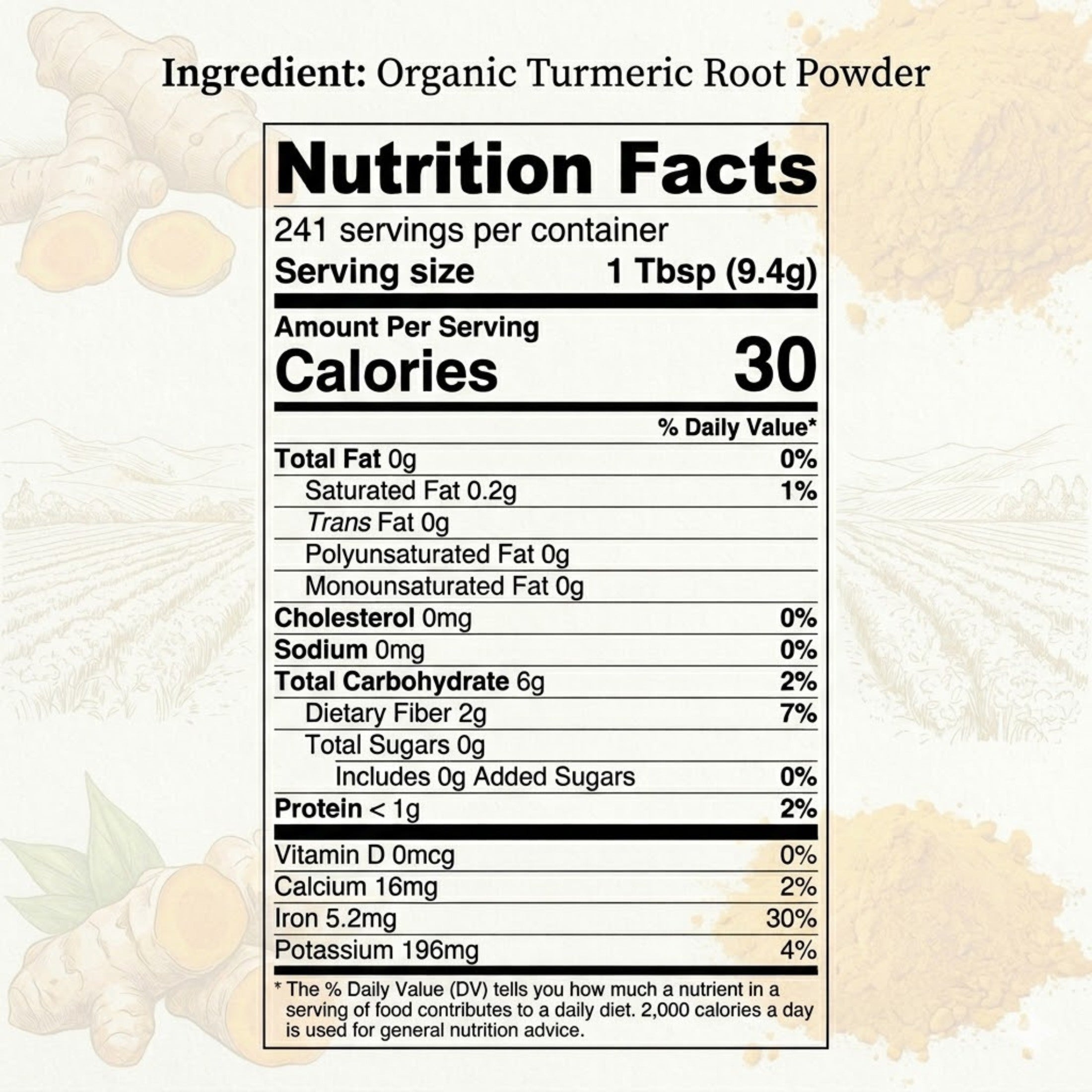 Organic Turmeric Powder — Pure Curcuma longa from India | Certified USDA Organic