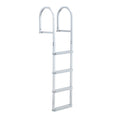 Removable Dock Ladder, 4 Steps, Aluminum Alloy Pontoon Boat Swim Ladder