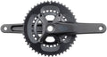 microSHIFT Sword 2x Crankset - 170mm 10-Speed 48/31t 110 Asym BCD  24mm Spindle BLK