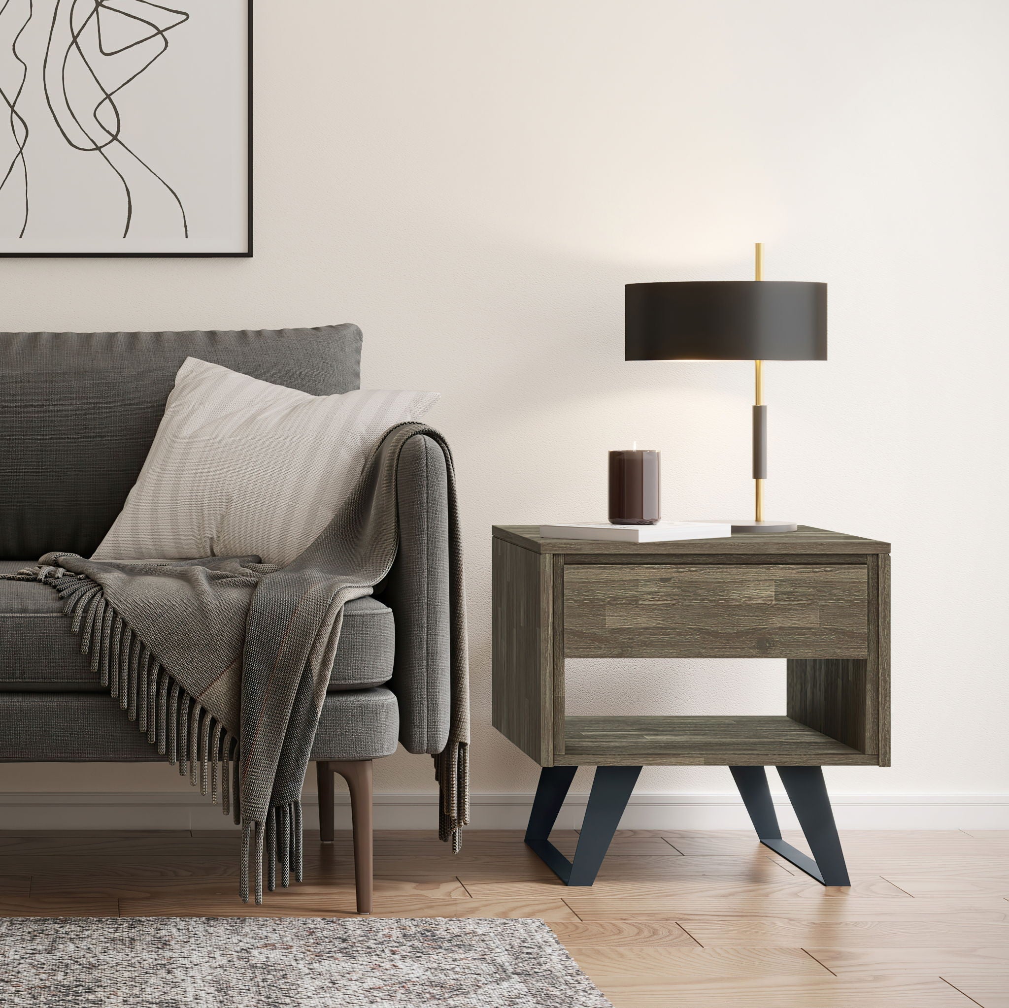 Lowry - Handcrafted End Table