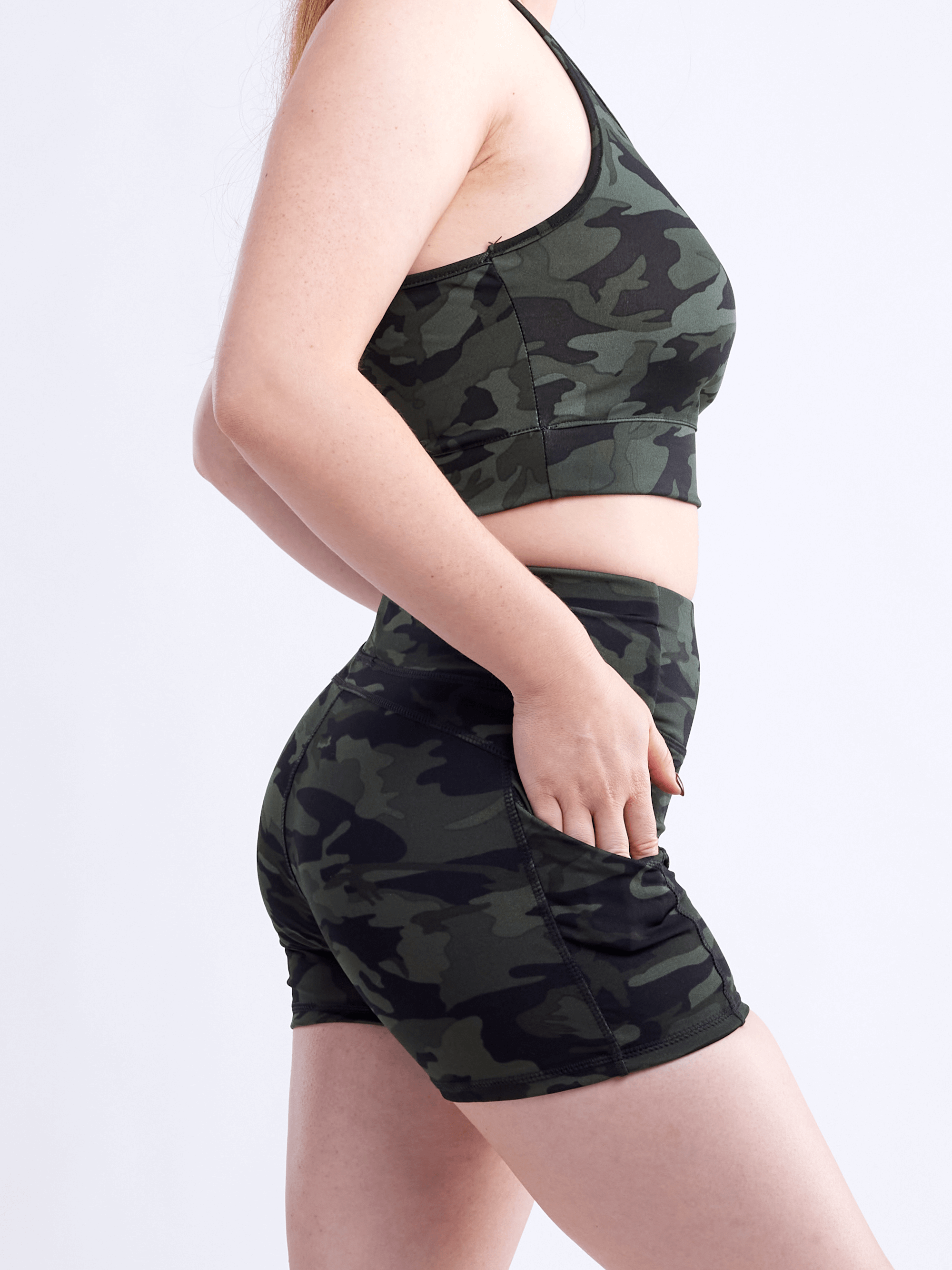 JupiterGear High-Waisted Athletic Shorts with Side Pockets