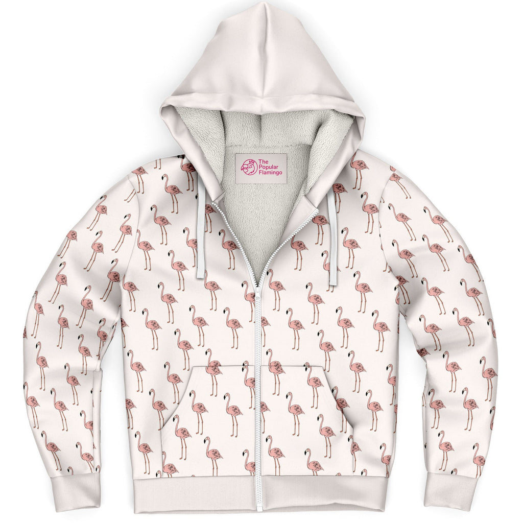 Classic Flamingo Zip-Up Hoodie