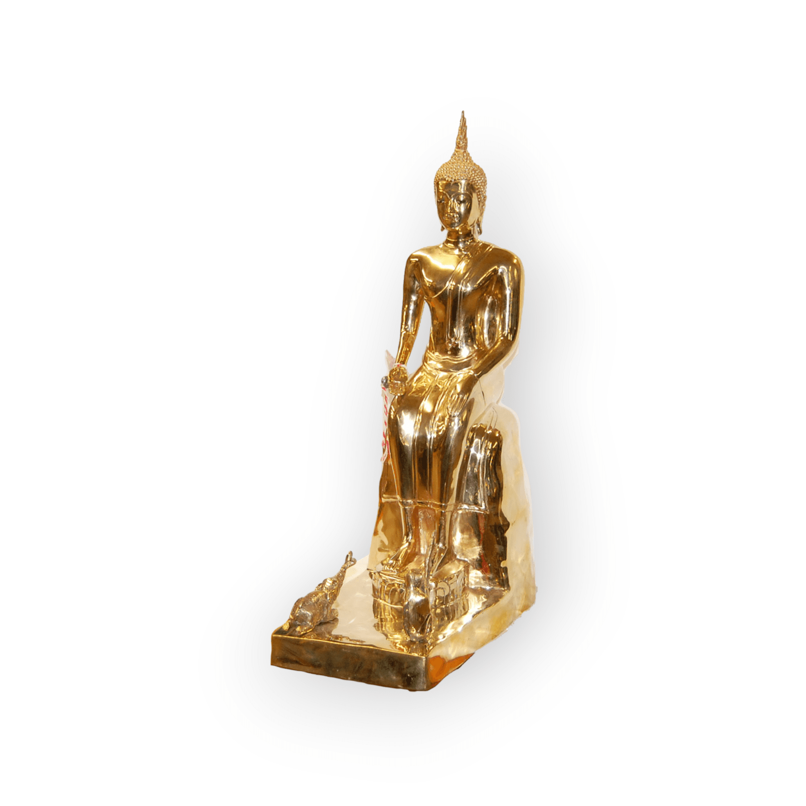 Cast Bronze Buddha Statue Phra lae lei 13" Tall x 5" Wide x 9" Deep