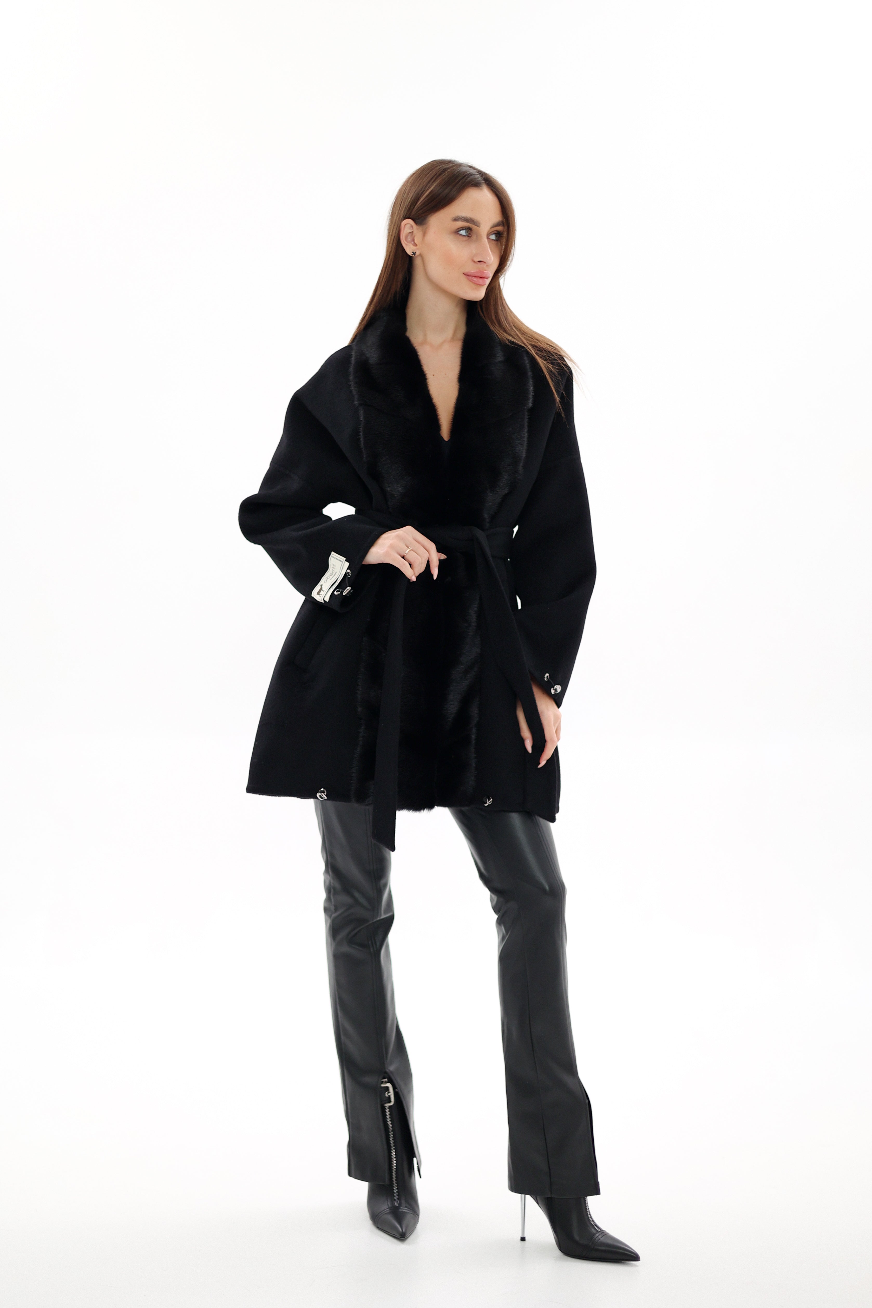 Kopenhagen Fur® Mink Italian Cashmere Wool Coat
