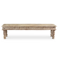 Driftwood Carved Bench -  71"