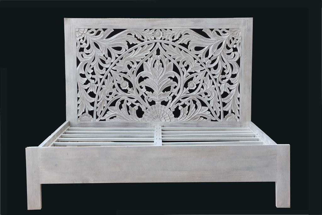 Carved Wooden Bed