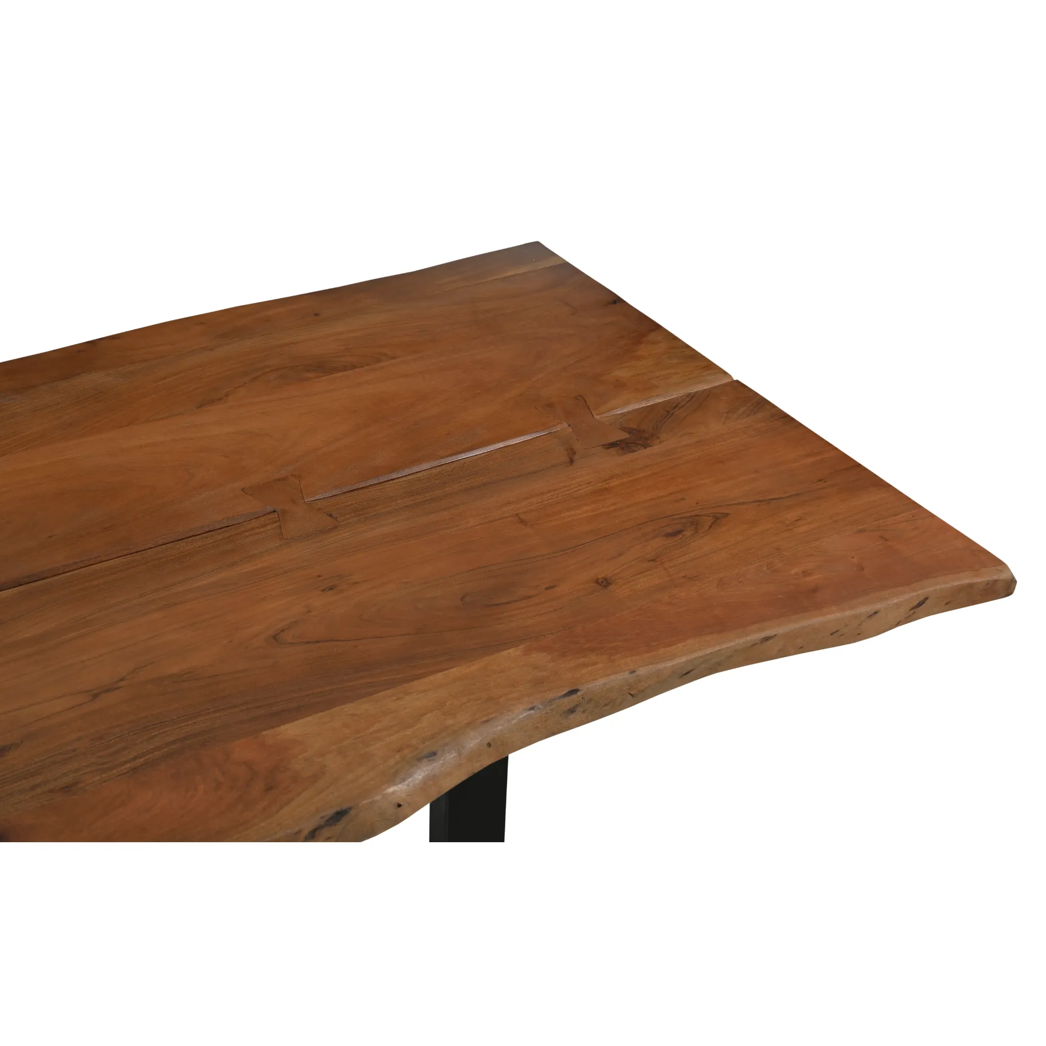 Athea Butterfly Dark live Edge Dining Table - 96"