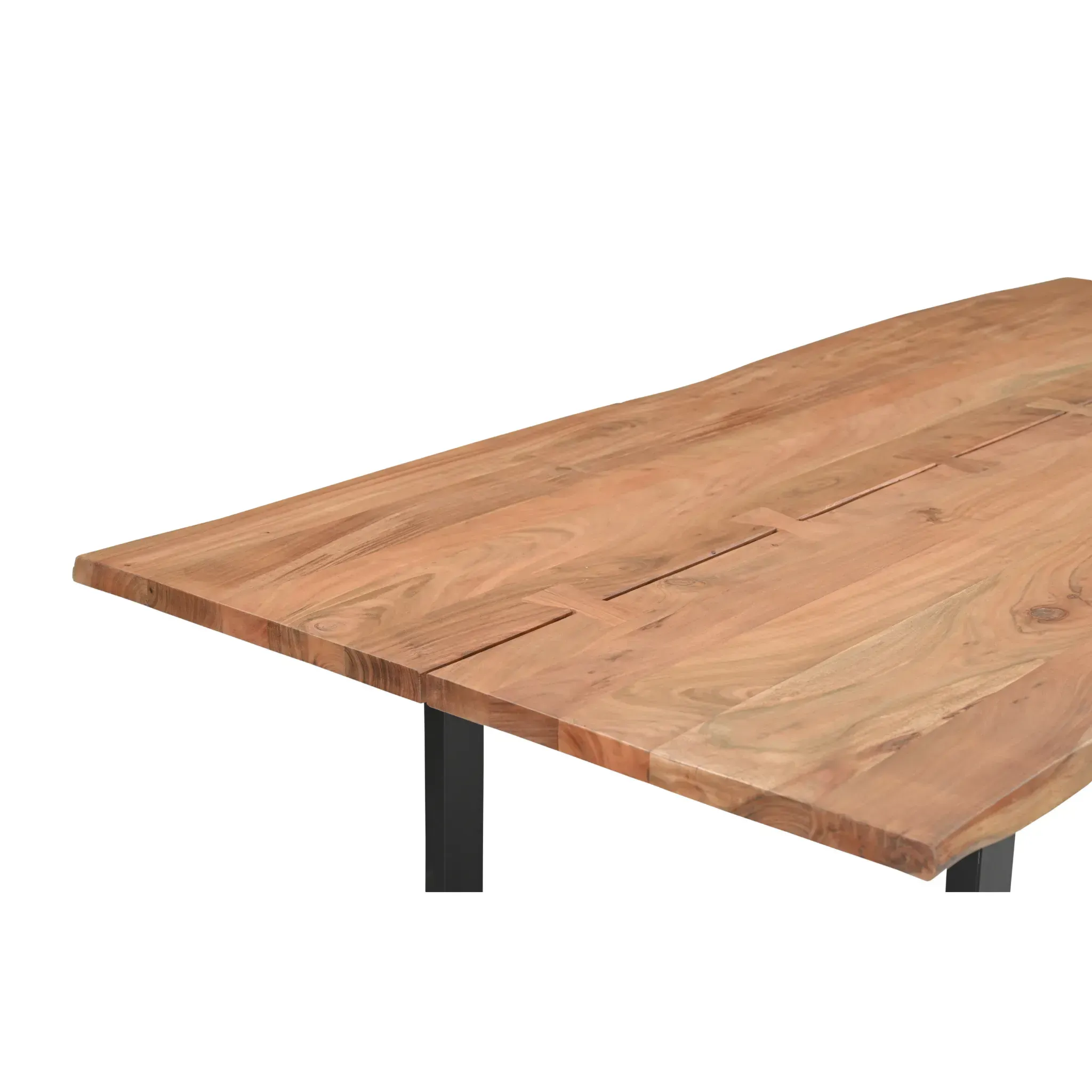 Athea Butterfly Natural live Edge Dining Table - 96"