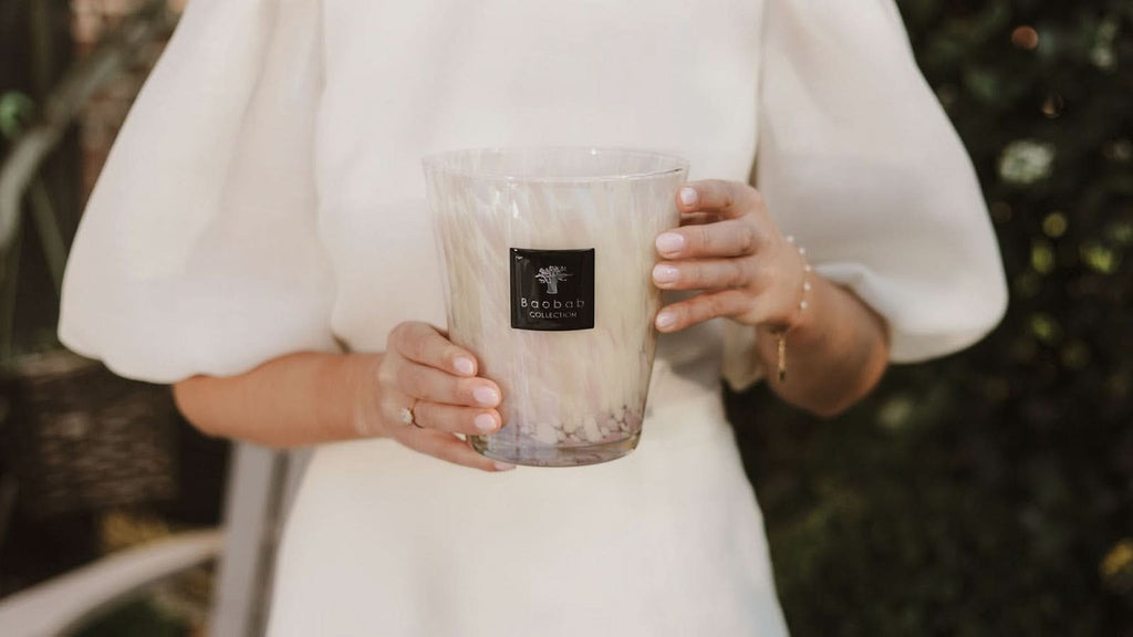 Baobab Collection White Pearls Max 08 Candle