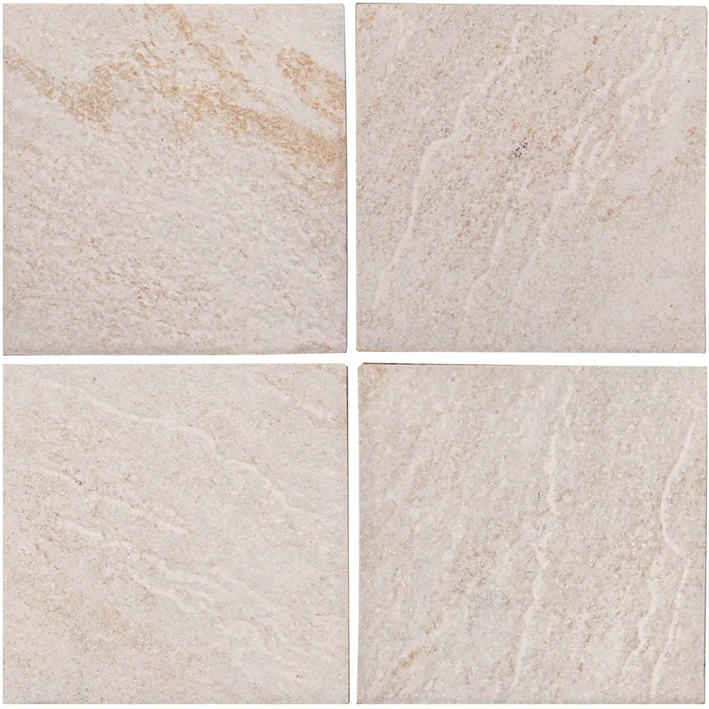 Beige Porcelain Matte Pool Tile 6x6 - Contemporary Grade 1 StoneQuartz Collection