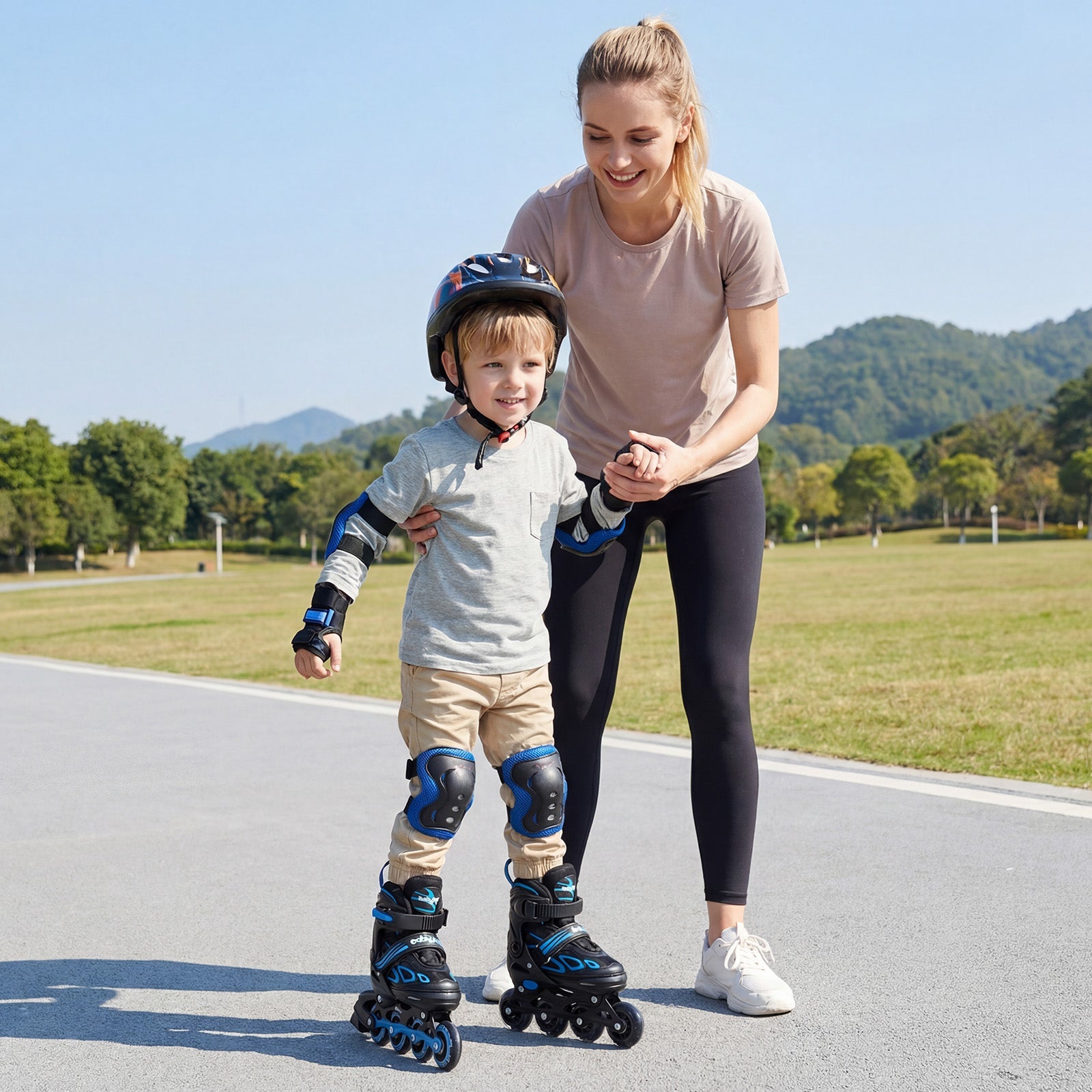 Adjustable Kids' Incline Skates for Boys Girls Ages 5-14