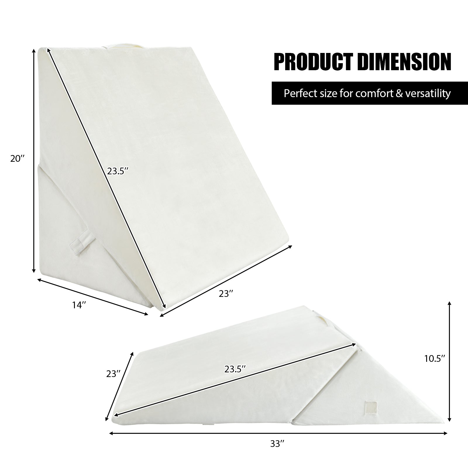 Adjustable Memory Foam Reading Sleep Back Support Pillow