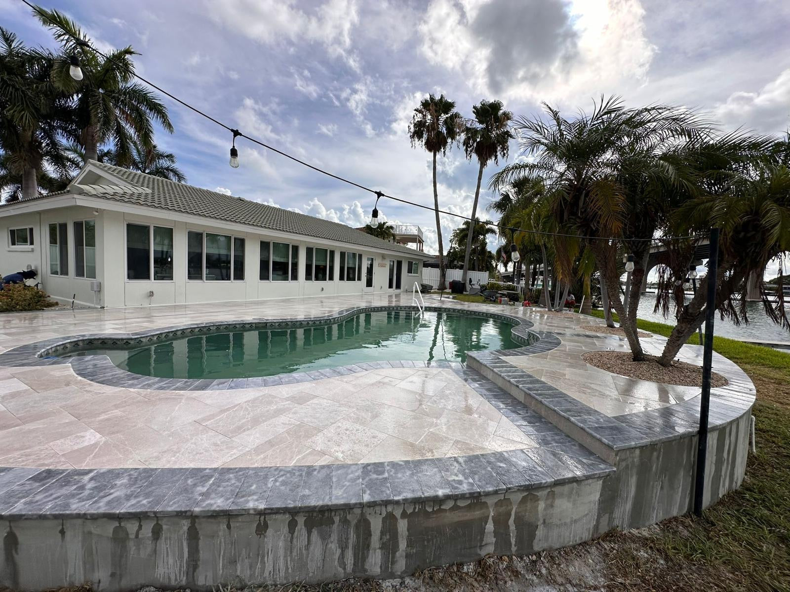 Gray Tumbled Marble Pavers - Aegean Royal Mediterranean Style