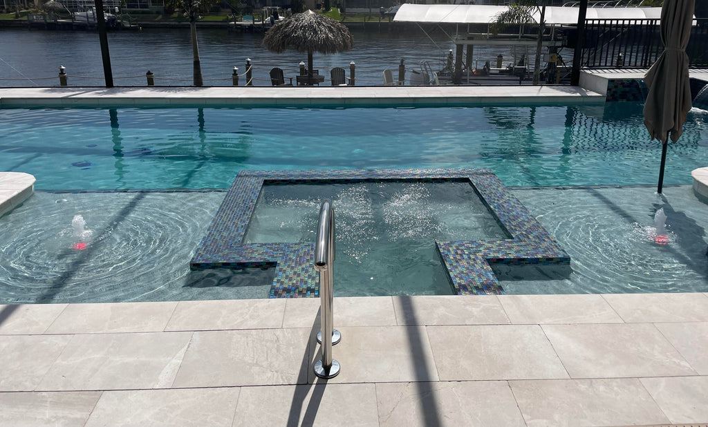 Gray Tumbled Marble Pavers - Aegean Royal Mediterranean Style