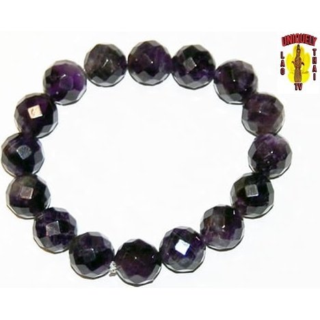 Amethyst Spiritual Bracelet Faceted