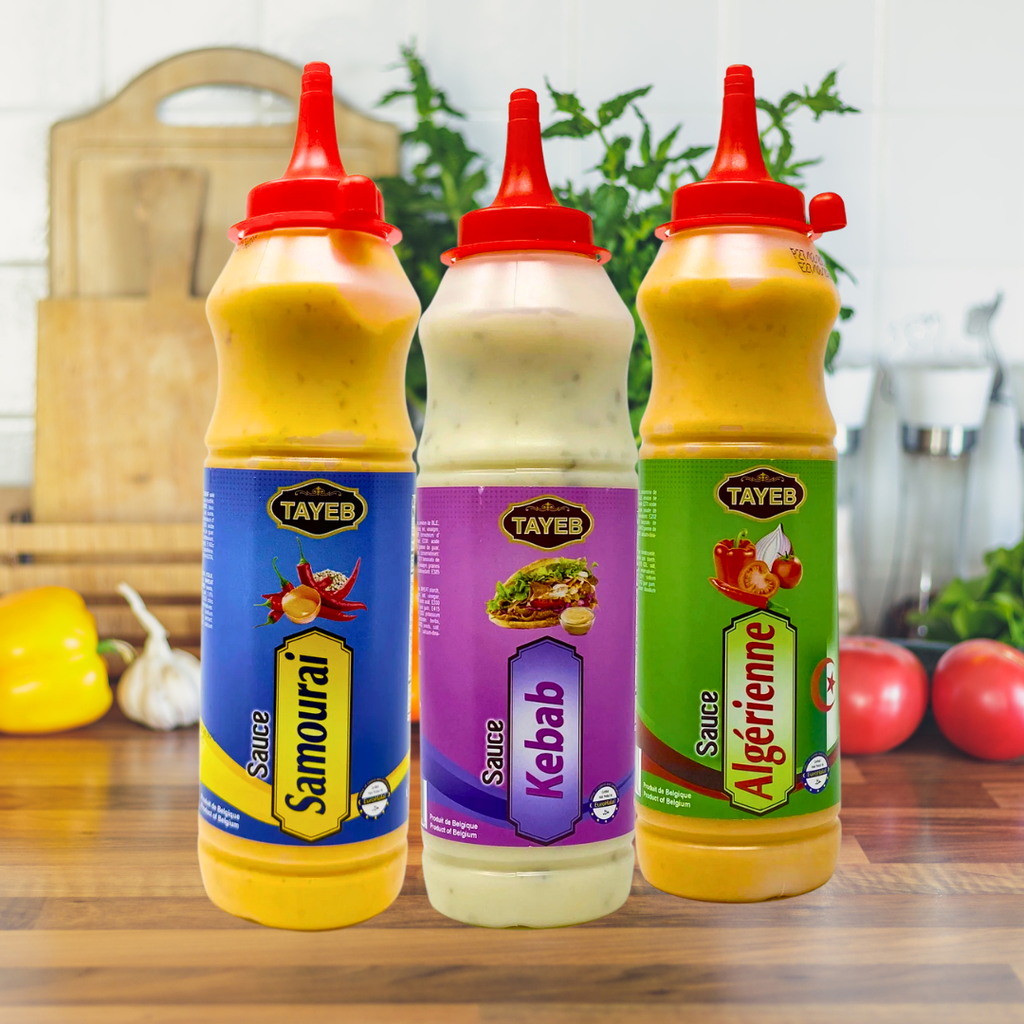 Tayeb Andaluse Sauce 500ml – Creamy, Tangy Mayo-Based Condiment with Tomato, Peppers
