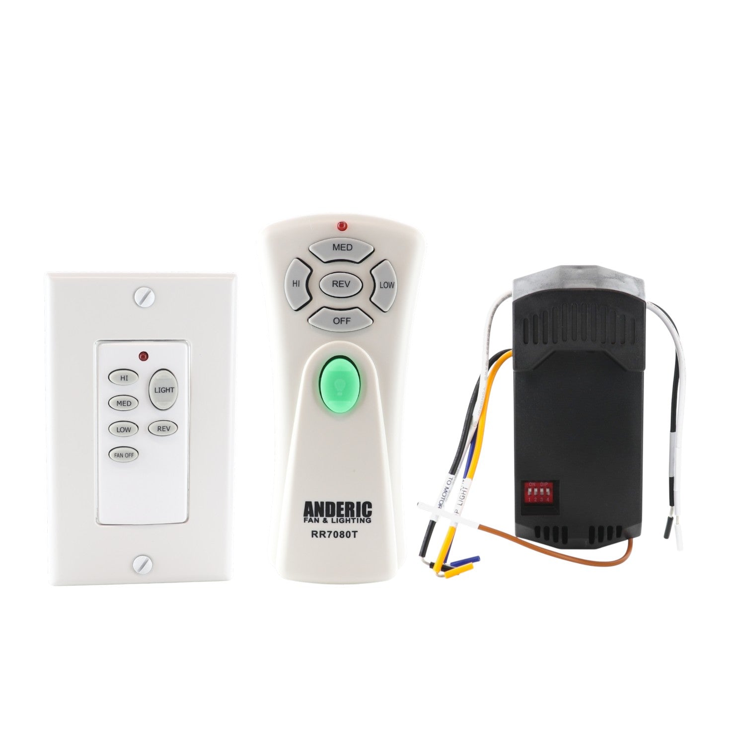 Substitute for Craftmade UC7224T Ceiling Fan Remote Control [UNVWALLKIT001]