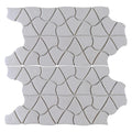 Aquatica Plumeria Glass Mosaic Tile 10.25 x 12 inches Satin Finish Aloha Collection