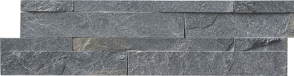 Amazon Gray Textured Natural Stone Ledger Corner Tile 12.75 x 3 x 5.75 Inches