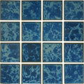Atlantic Green Porcelain Mosaic Pool Tile 3x3 Inch - Reflection Collection Grade 1