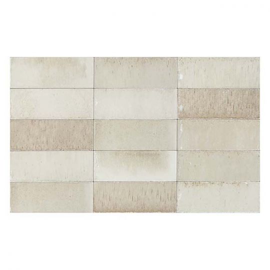 Aquatica Beige Glossy Porcelain Tile 3x8 - Gleeze Collection