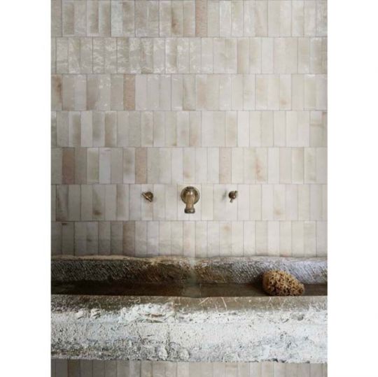 Aquatica Beige Glossy Porcelain Tile 3x8 - Gleeze Collection