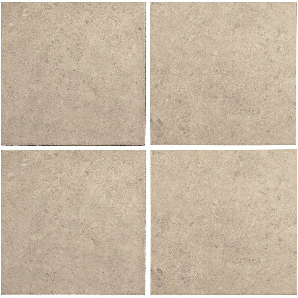Beige Porcelain Pool Tile 6x6 - Matte Finish Frost Resistant
