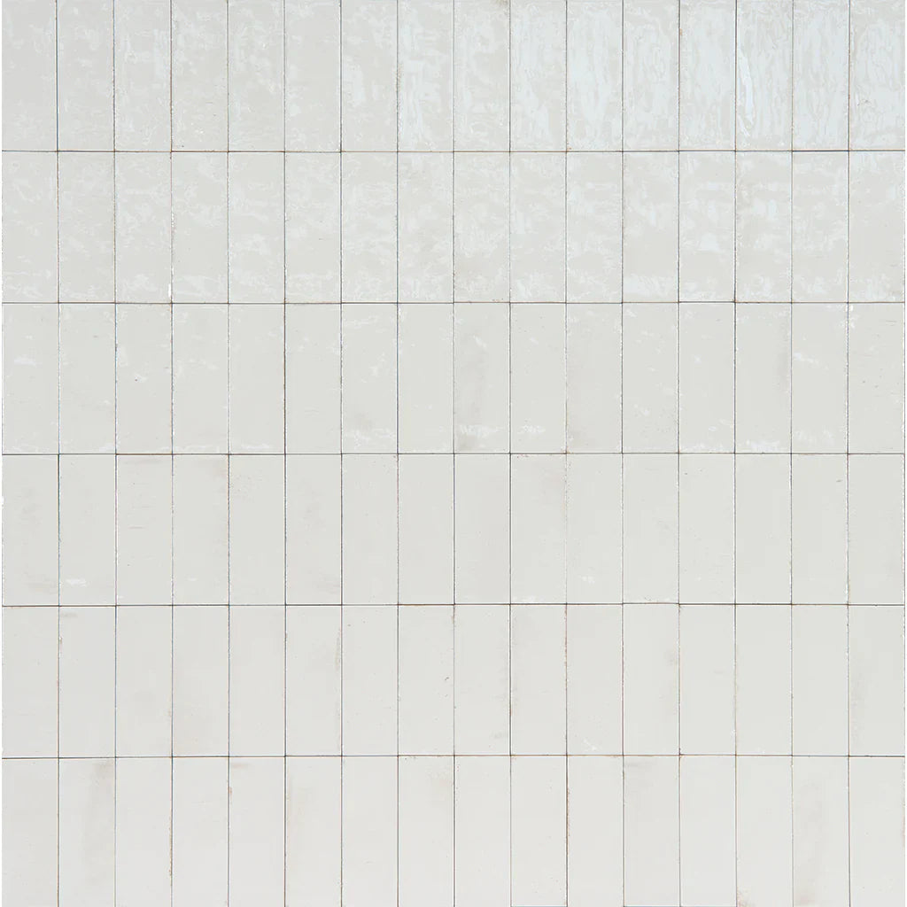 Aquatica Bianco Glossy Porcelain Pool Tile 3x8 - Frost Proof